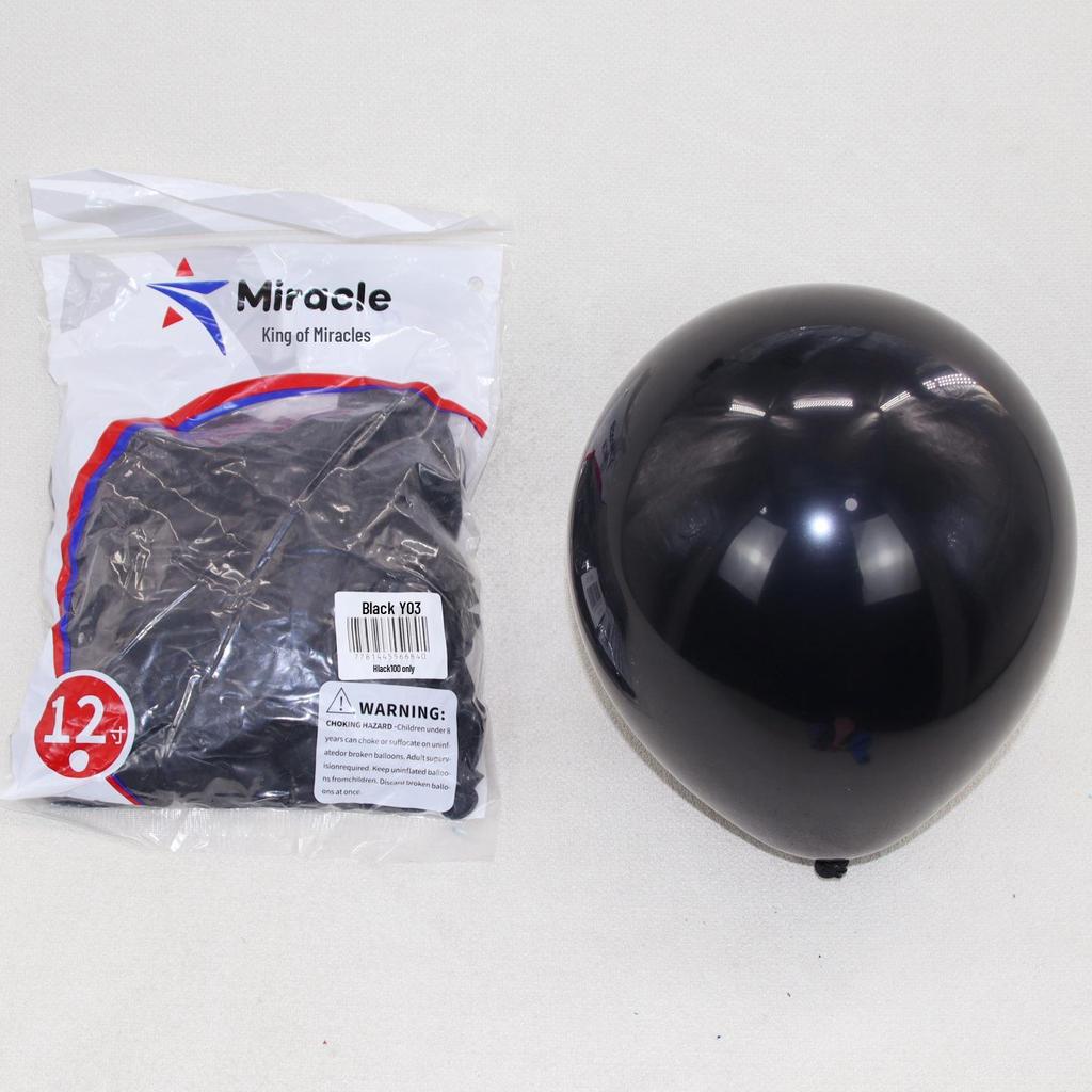 Miracle Star 12-дюймовые матовые латексные шары 100 шт. - Черный, Белый, Розовый, Телесный Цвет Декор для вечеринки