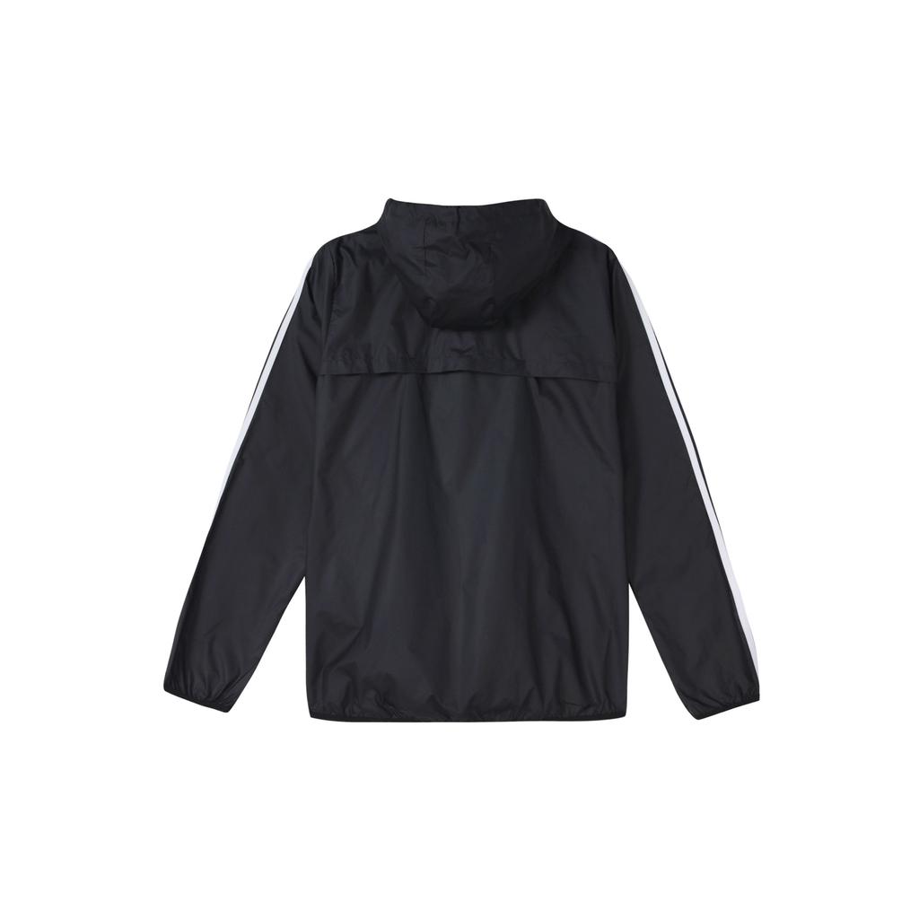 Adidas Повседневная спортивная тканая ветровка с капюшоном, мужская верхняя одежда, черный GK9026