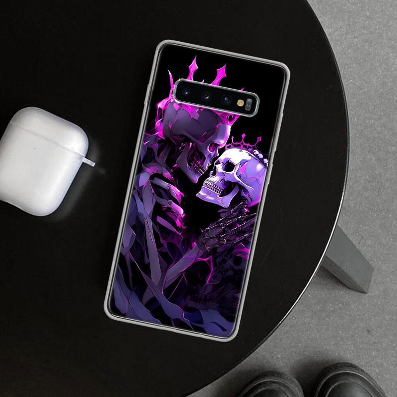 Anatomy Skeleton Heart Lovey Kiss Phone Case Cover for Samsung Galaxy S26 S25 Edge S24 S23 Ultra S22 Plus S21 FE S20 + Art Custo