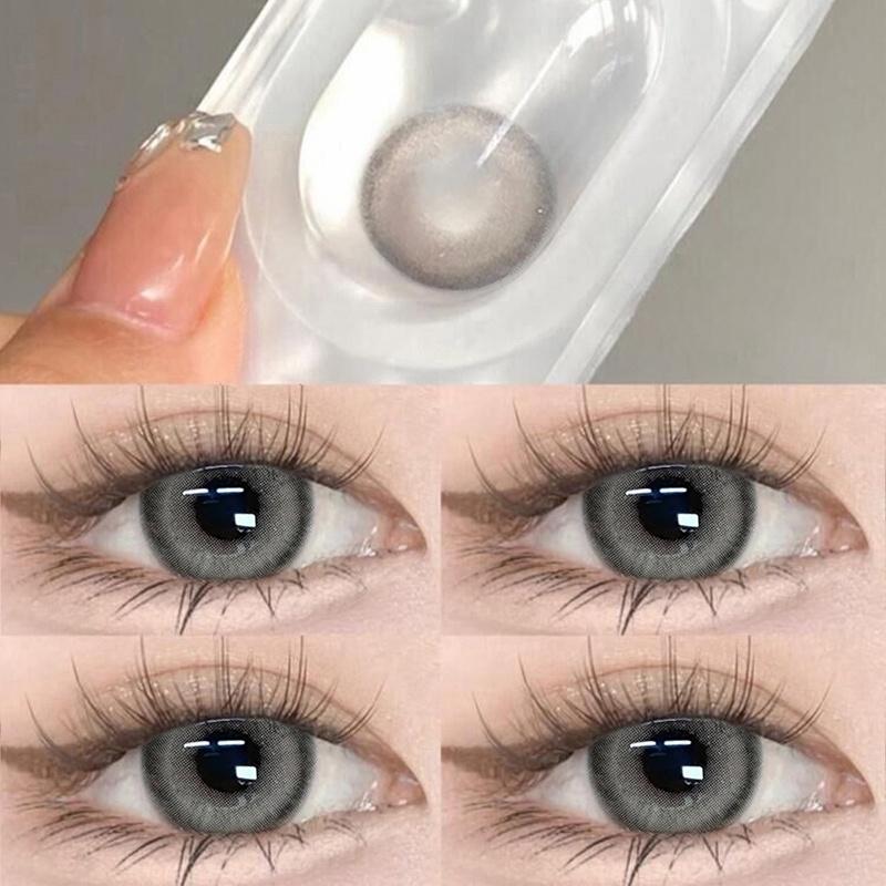 Контактные линзы Mill Creek 14,00 ммAomu Series, контактные линзы для ежегодного использования для близорукости с классом 2 шт., серые контактные линзы