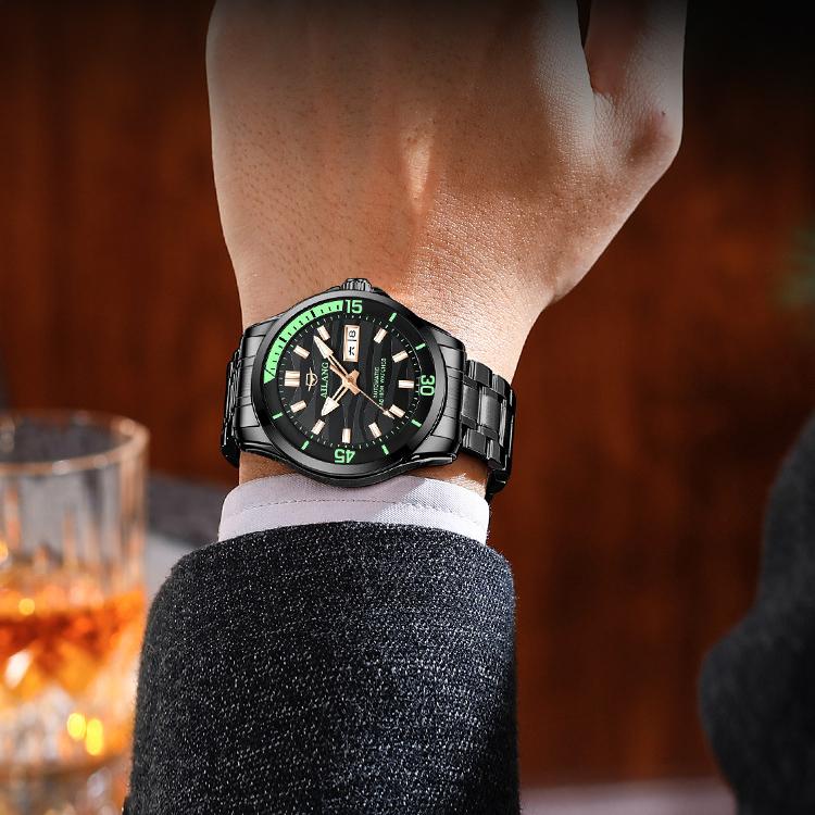 AILANG Новые швейцарские часы с двойным календарем, автоматические часы, мужские часы, ночные часы