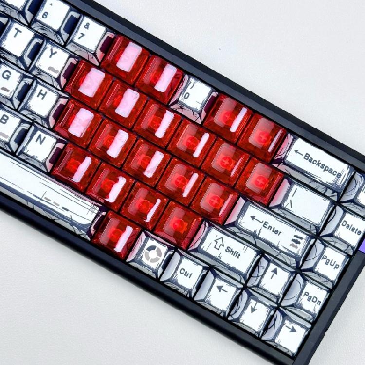 PC Heart Keycaps 21 Keys OEM Height Slip Mechanical Upgrade