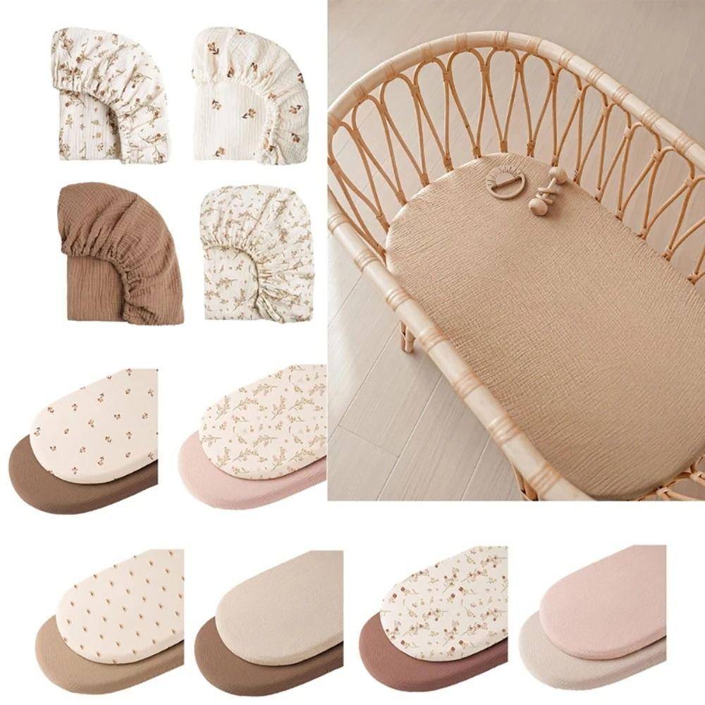 2Pcs/Set Breathable Newborn Changing Pad Cover Printed Crib Fitted Sheets Cradles Mattress Cover