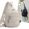 Solid Color Chest Bag Women's Large Capacity Backpack Small Travel Backpack