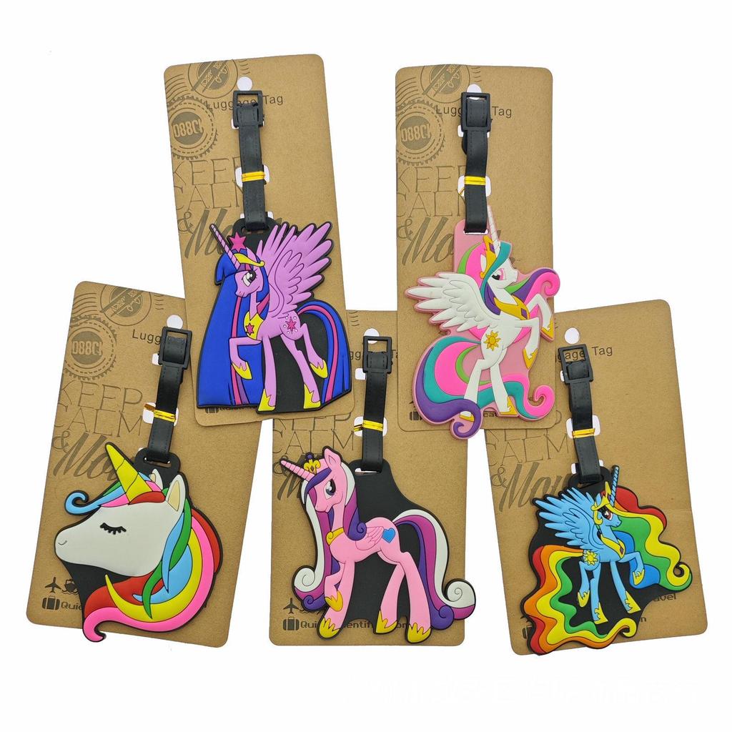 Силиконовая бирка для багажа My Little Pony – Подвеска с идентификатором путешественника «Радужный пони»