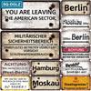 [SQ-DGLZ] Vintage Berlin Metal Sign War Tin Sign Licenses Plate Decor Plaque Metal Vintage Bar Pub Club Home Wall Decoration