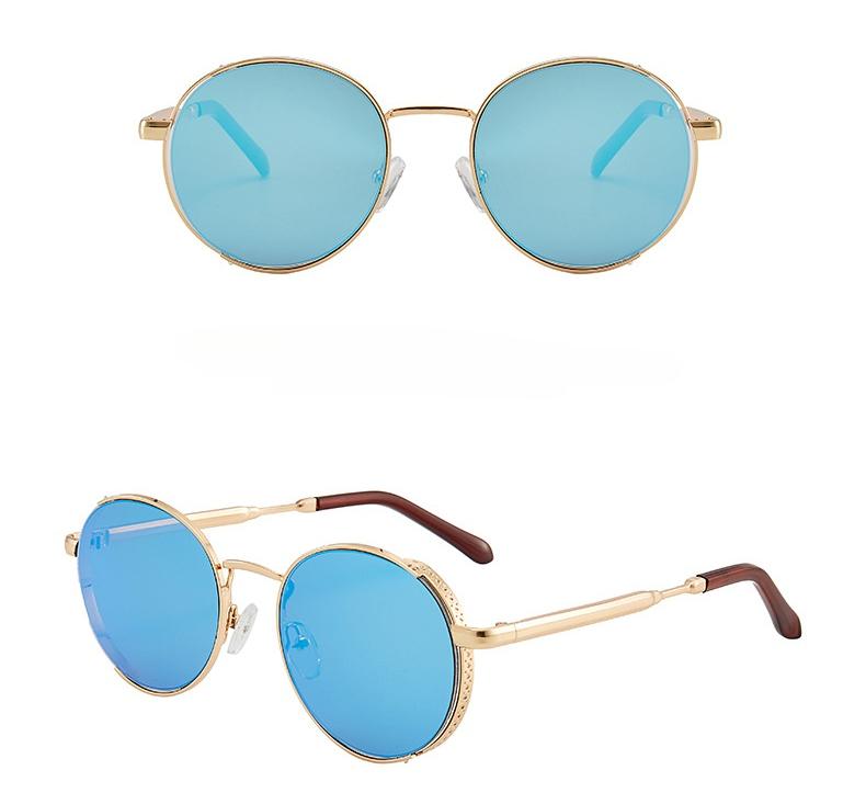 MePanda унисекс, персонализированные спортивные солнцезащитные очки в круглой оправе из металла в стиле панк, UV400