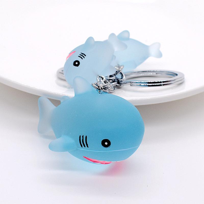 Cute Dolphin Whale Shape Keychain Key Chain Accessories Gift For Car Key Women Cartoon Ocean Animal Keyring Bag Pendant