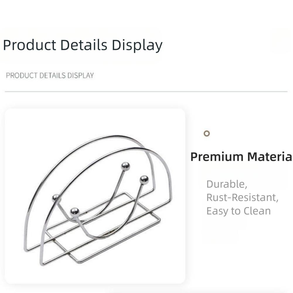 Кованое железо Стойка для хранения салфеток Металлический диспенсер для салфеток Высококачественная бумажная подставка Украшение стола
