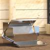 Chicken Treadle Feeder Silver 50 x 40 x 29 cm Galvanized Steel