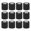 PATIKIL X Bandage Elastic Wrap Stretchable for Athletic and Outdoor Black 2" 177" Self-Adhesive Wraps, 12-Piece Self-Breathing Self-Adhesive Tape,