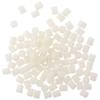 100Pcs White Hinge Dowel Inserts 0.34"x0.39" Screw Dowel Inserts Plastic Dowels  Cabinet Door