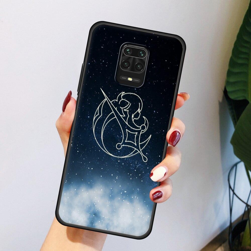 Аниме genshin Impact Constellation eula для Xiaomi Redmi Note 9S 9 8 7 10 Pro 8T 9C 9A 8A K40 Мягкий чехол для телефона из ТПУ черный чехол