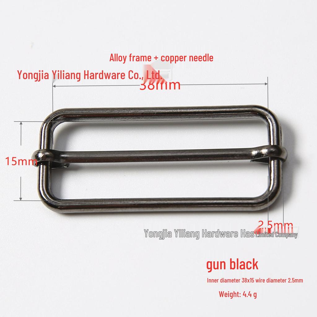 Регулируемая D-образная пряжка из нержавеющей стали - Медный трехскоростной дизайн с проволожным puller