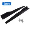 Universal 2PCS Car Side Skirts Lip Kits Glossy Black ABS Blade Style Spoiler Lip Kits for Sedan Coupe Hatchback Exterior Styling