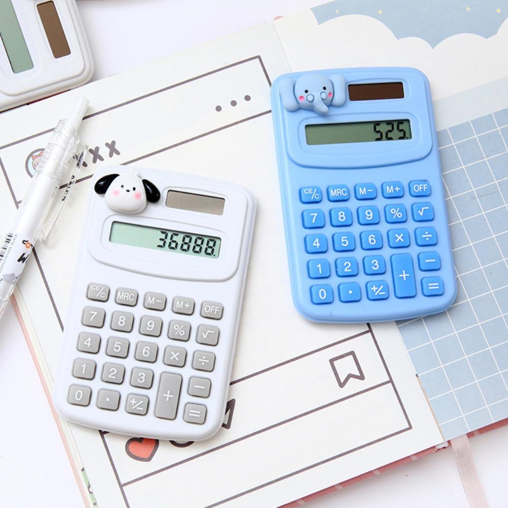Мультяшное Животное Милый Мини Портативный Цифровой Калькулятор Мультяшный Милый Калькулятор Учебные Принадлежности