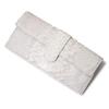 Long Wallet Cover Snakeskin Genuine Leather 462 Made In Japan Blanc Python Snakeskin Diamond Python Cowhide Leather Ivory [Via Doan] Women's [21]