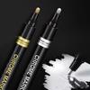 1-5Pcs Chrome Paint Marker Reflective Fluid Mirror Paint Pen 2mm Silvery Ink For DIY Car Styling Model Metal Wood Plastic Stone