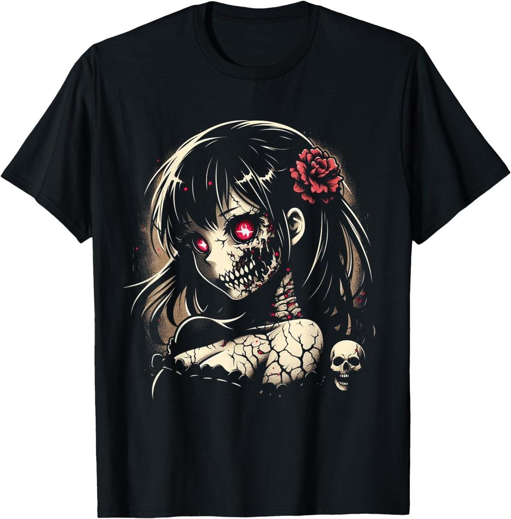 Horror Anime Manga Japanese Scary Kawaii Anime Goth T-Shirt