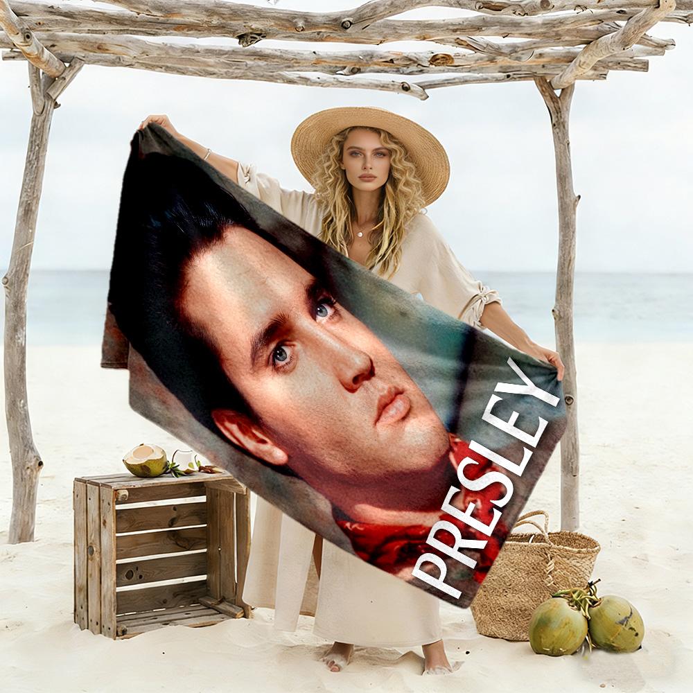 Elvis Presley Legend Beach Towel Super Soft Microfiber Quickdry Fabric Comfortable Lightweight