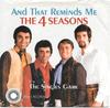 7-дюймовая пластинка FOUR SEASONS And That Reminds Me My Heart Remin NO333 Crewe 1969 US Rock Б/у