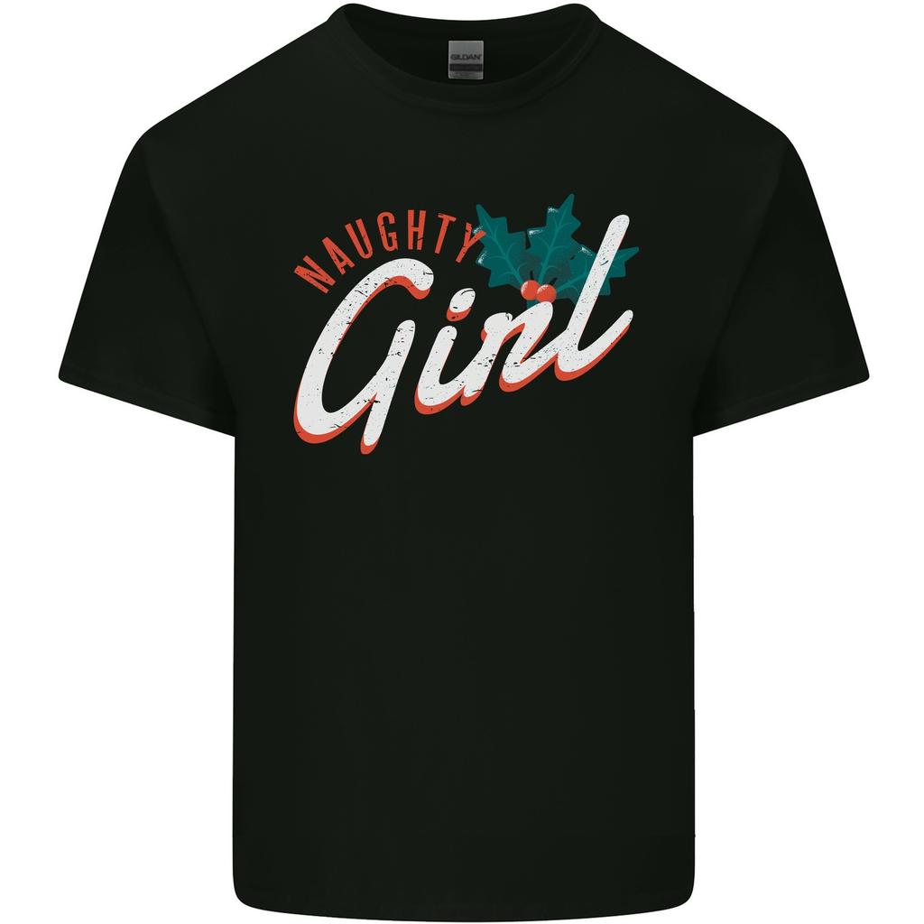 Naughty Girl Funny Christmas Xmas Mens Light Cotton T-Shirt