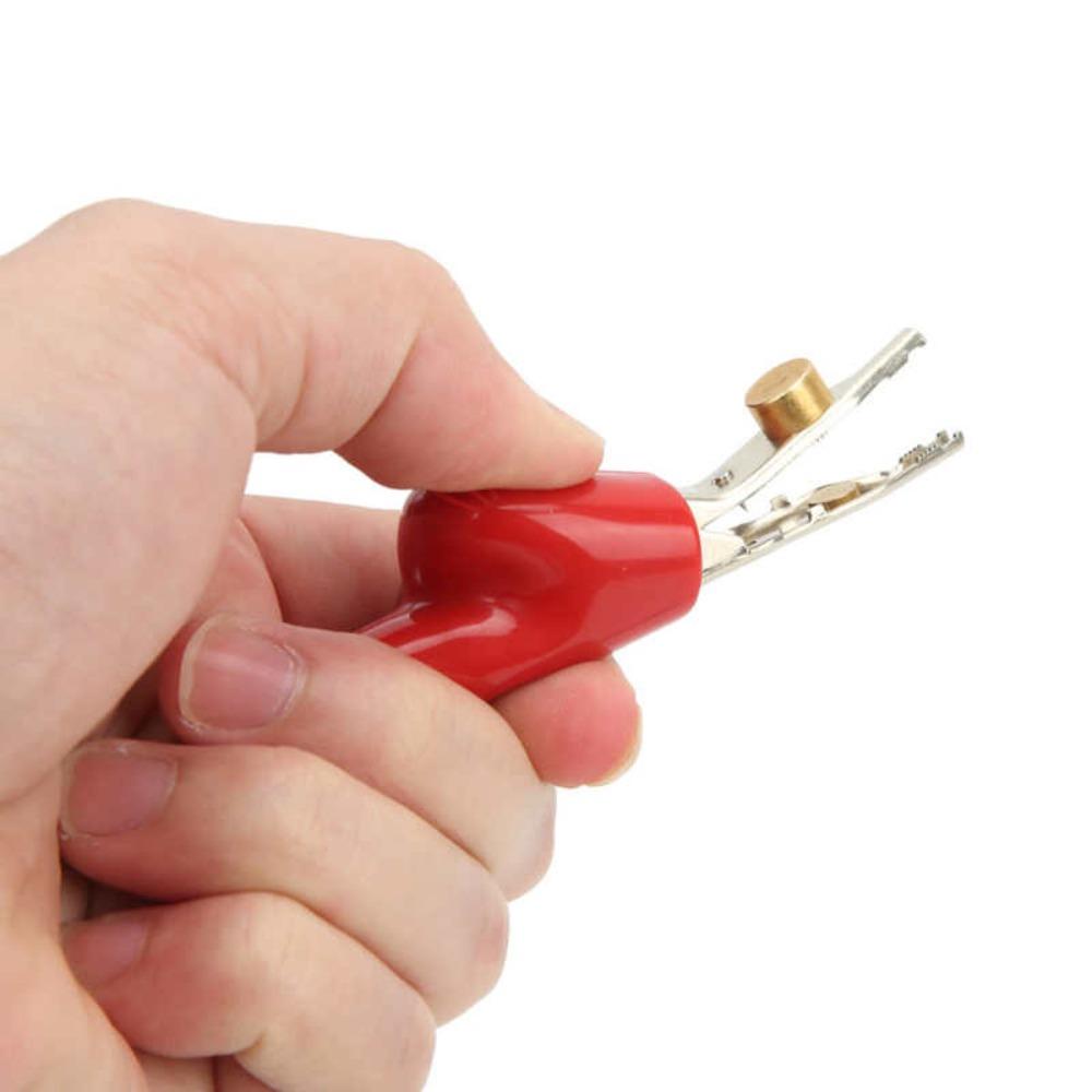 Test Clips with Needle For Electrical Projects Automobile Repair Crocodile Clip Corrosion Resistant Power Battery Test Clamp