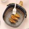 Круглая решетка для аэрофритюрницы с ножками, штабелируемая, сетчатая, для гриля, из нержавеющей стали, антикоррозийная, для домашней кухни, духовки, пароварки, плиты