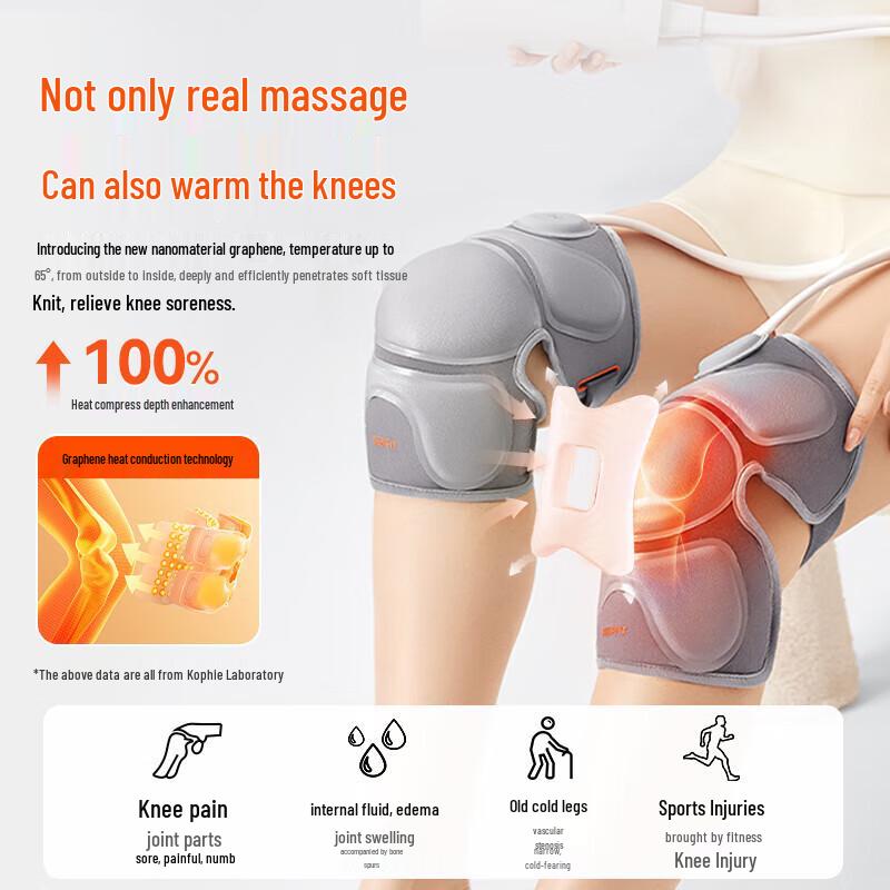 Keepfit Массажер для коленей с подогревом и терапевтическое устройство, вилка CN (адаптер в комплекте)