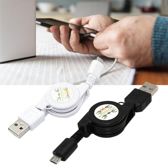 Выдвижной кабель Micro USB A — USB 2.0 B, зарядное устройство для синхронизации данных с разъемом «папа» для Android