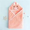 Детское банное полотенце, полотенце для новорожденных с капюшоном, мультяшные коралловые флисовые детские полотенца, одеяло, халат для новорожденных, детские вещи