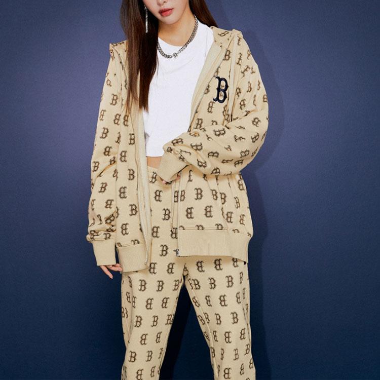 Новые унисекс свитшоты MLB Old Flower Бежевый Желтый 3ATRM0114-43BGS