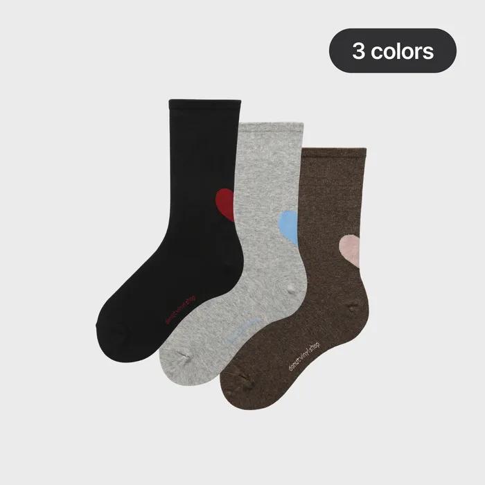 Носки с большим сердцем (3colors)