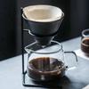 Black Coffee Filter Paper Rack Iron Coffee Dripper Stand Hand Made Coffee Rack Home Office