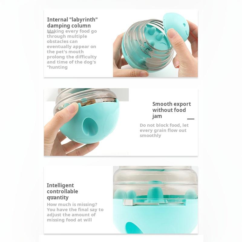 Игрушка для домашних животных Tumbler Wobble Товары для домашних животных для собак и кошек Устойчивая к укусам катящаяся головоломка с мячом Игрушка для домашних животных для собак Медленная кормушка Текучая еда Интерактивные аксессуары