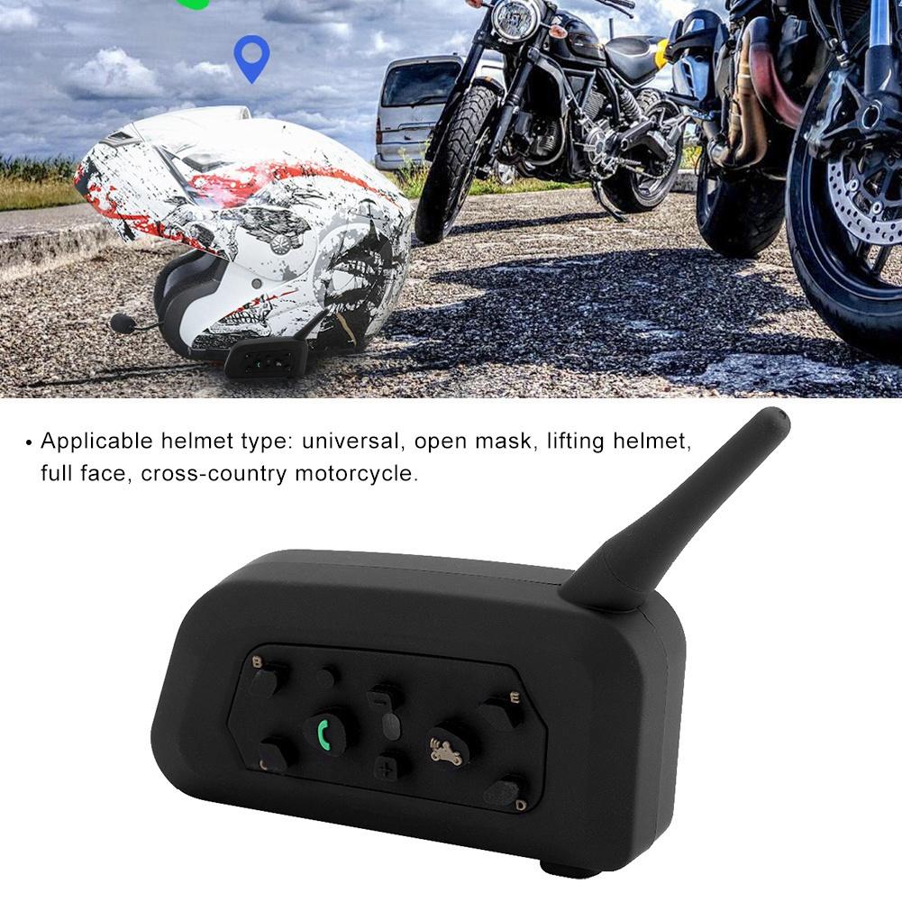 EJEAS V6 Pro Bluetooth Мотоциклетная гарнитура-интерком Шлем-интерком для 6 гонщиков