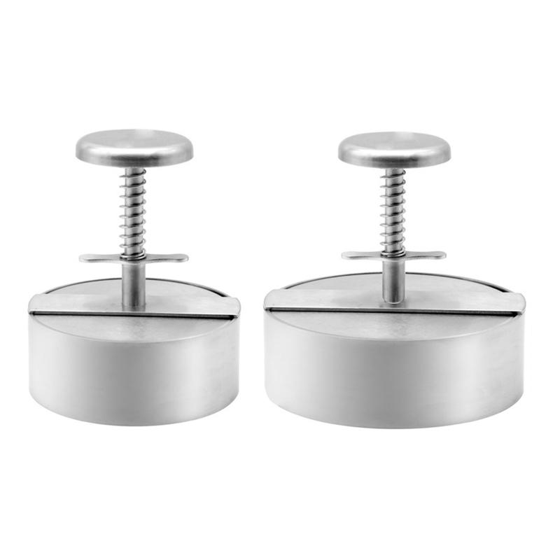 Измельчитель для гамбургеров из нержавеющей стали, сверхмощный круглый гриль с беконом, пресс для гамбургеров, идеально подходящий для приготовления стейков на гриле, панини