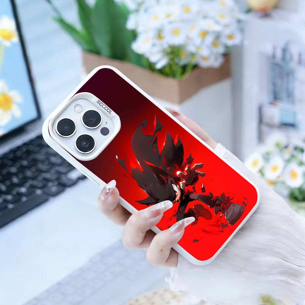 Hedgehog Knuckles Phone Case For IPhone 16 17 15 14 12 13 Pro Max Black Color Shockproof Cover