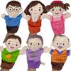 Семейные куклы-перчатки Дедушка Бабушка Родители Сын Дочь Кукла Плюшевые перчатки Взаимодействие Родитель-Ребенок Рассказывание историй Куклы-перчатки