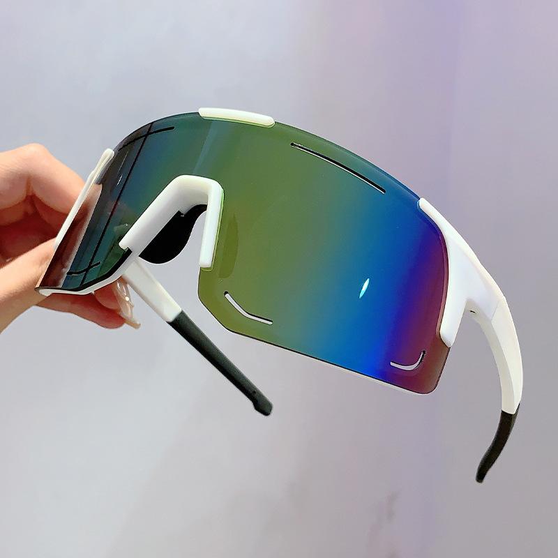 Большие спортивные солнцезащитные очки Goggle для женщин и мужчин, роскошные брендовые дизайнерские солнцезащитные очки в стиле панк, лыжные, велосипедные, ветрозащитные очки