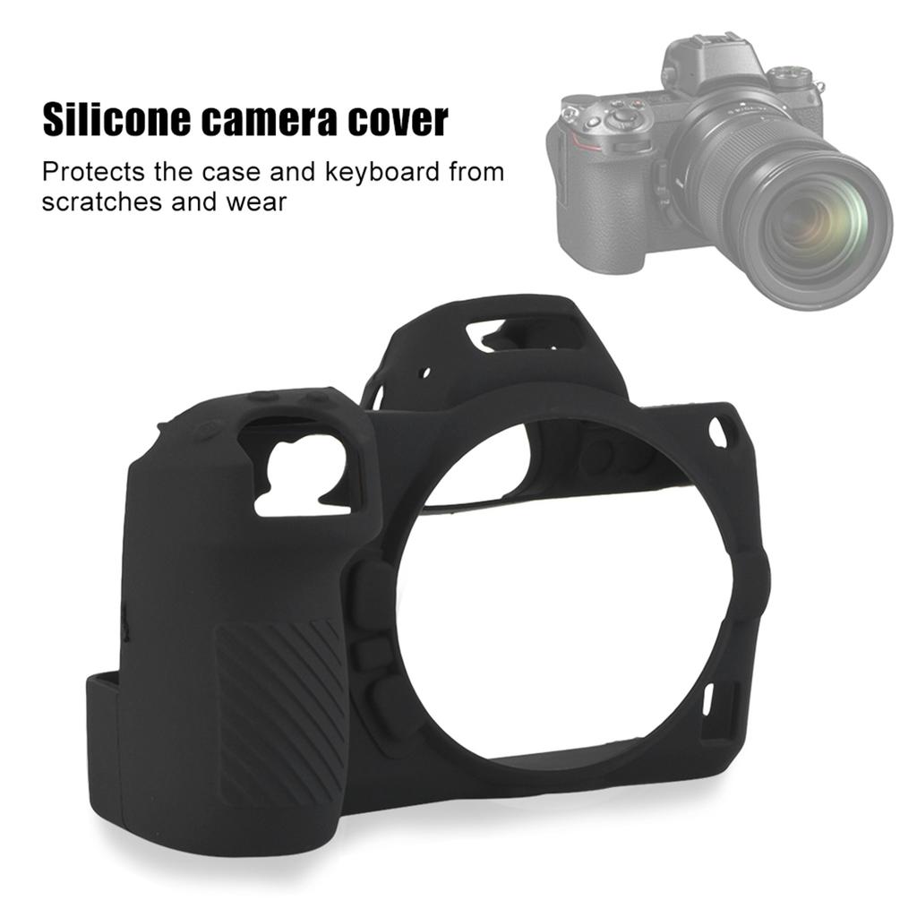 Black Silica Gel Soft Camera Case Cover Protector for Nikon Z7 Z6 Mirrorless Camera