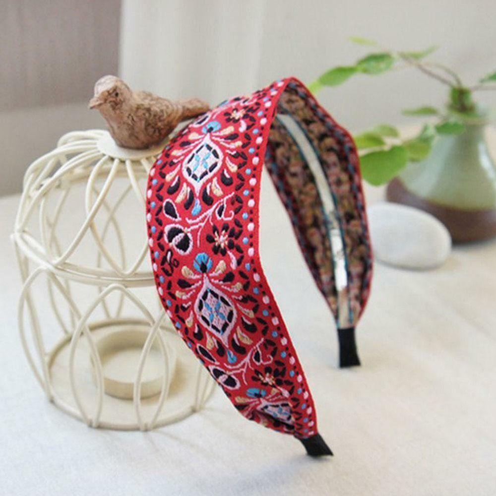 Женские богемные инструменты для укладки волос, вышитая лента, головной убор, повязки на голову, головные повязки, головные платки, обруч для волос