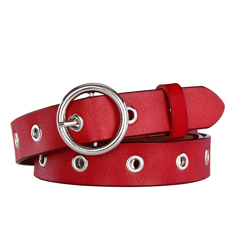 Wide Leather Twolayer Belt Women Vintage Circular Decoration Daily Wear Party