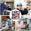 13 предметов Розовый набор инструментов для дома DIY для женщин. Небольшой набор инструментов для дома, офиса и студенческого общежития, состоящий из базовых женских инструментов для начинающих