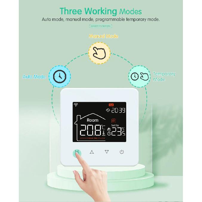 Smart WiFi Thermostat for Electric Floor Heating Water Gas Boiler Tuya Digital Temperature Controller Alexa Google Home Yandex