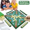 2-4 People English Spelling Solitaire Box Alphabet Chess Educational Toys Travel English Alphabet Scrabble Puzzle Board Game