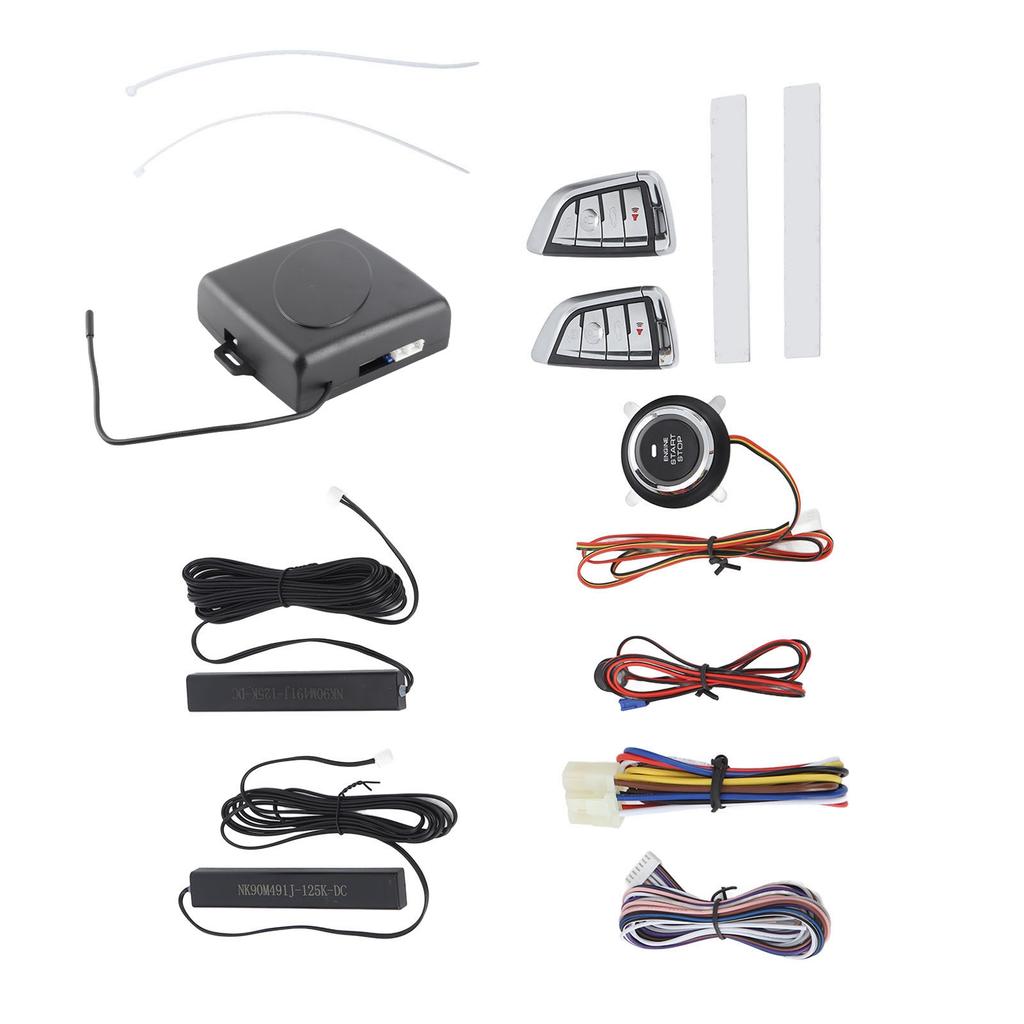 Система автомобильной сигнализации DC12V Интеллектуальный пульт дистанционного управления Запуск одной кнопкой Комплект бесключевого доступа Универсальный для автомобиля без