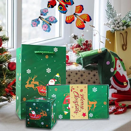 10 шт. взрывная подарочная коробка с рождественскими деньгами, всплывающая подарочная коробка с сюрпризом