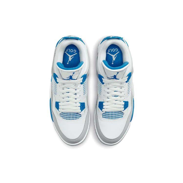 Кроссовки унисекс Air Jordan 4 Golf в стиле милитари синие, белые, нейтрально-серые, черные CU9981-101