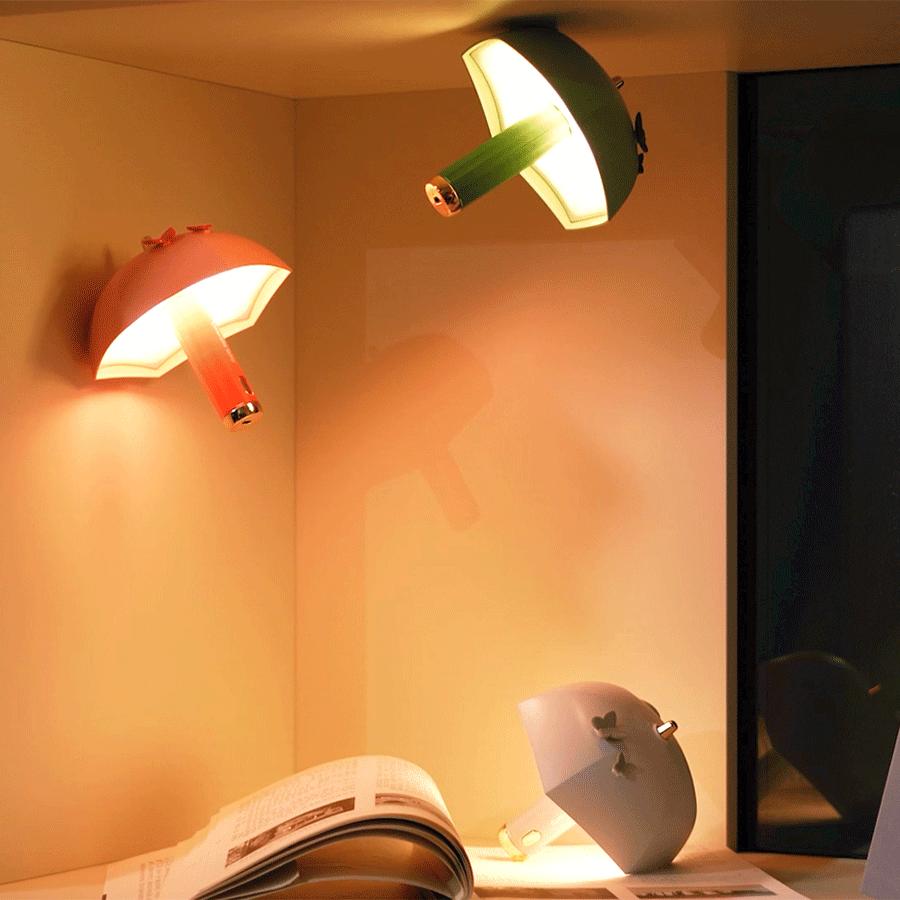 Зонт мини-ночник Usb перезаряжаемый светильник для учебы и чтения книг портативный фонарик ночник магнитная наклейка настольная лампа